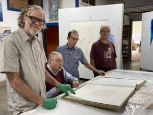 Bruce in his art studio